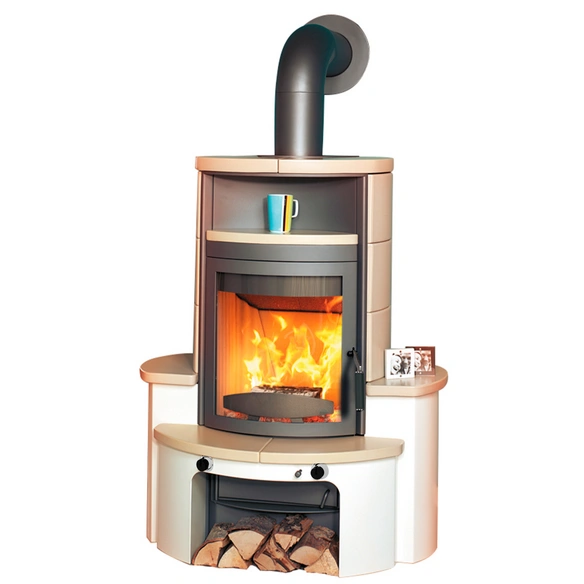 Kaminofen »Avenso GT ECOplus«, creme, Stahl/Keramik, 6 kW, Dauerbrand geeignet