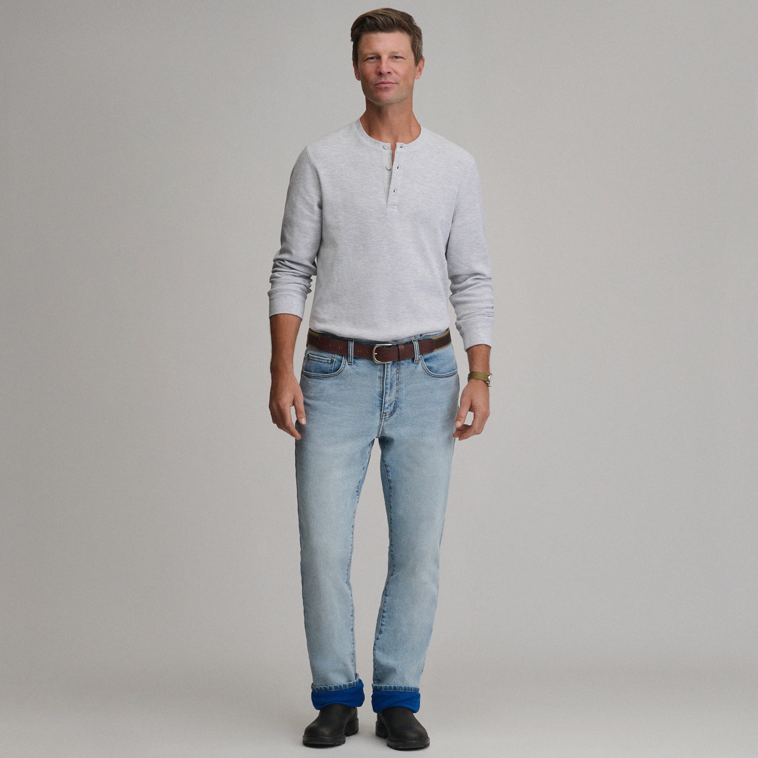 Men's Eddie's Flex Fleece Lined Jean - Straight