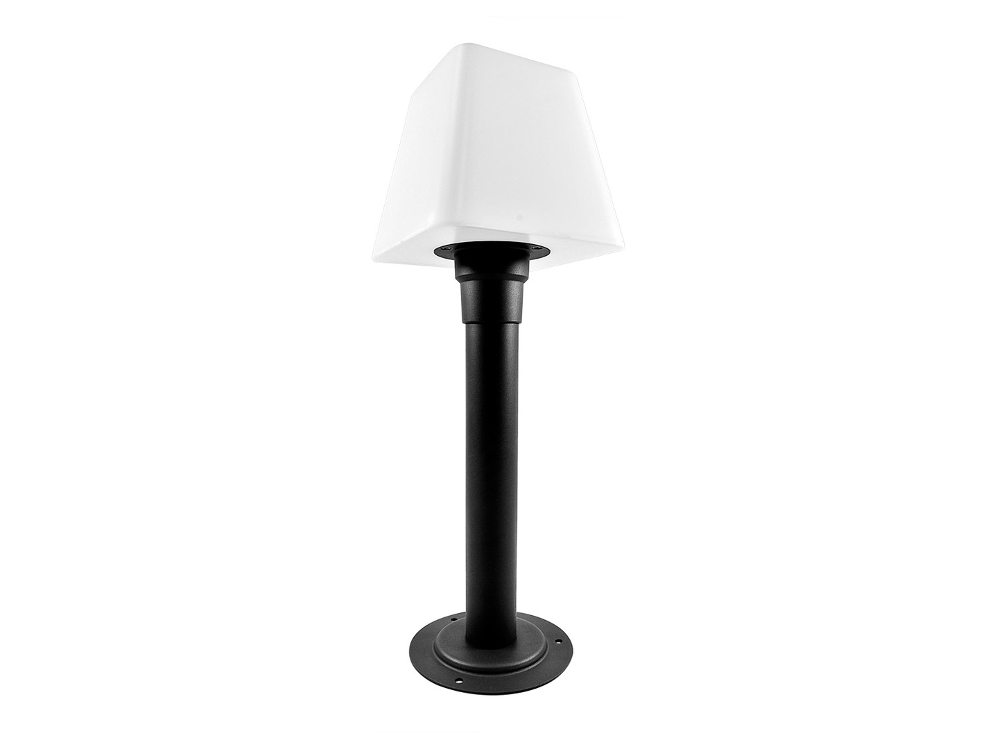 Lampa stojąca zewnętrzna Giza44cm metalowa biało-czarna