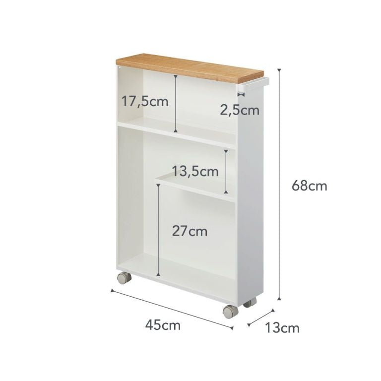 Yamazaki Badkamer Trolley - Tower - Wit