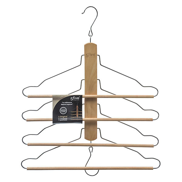 Cintre 4 pantalons en bois - 5Five