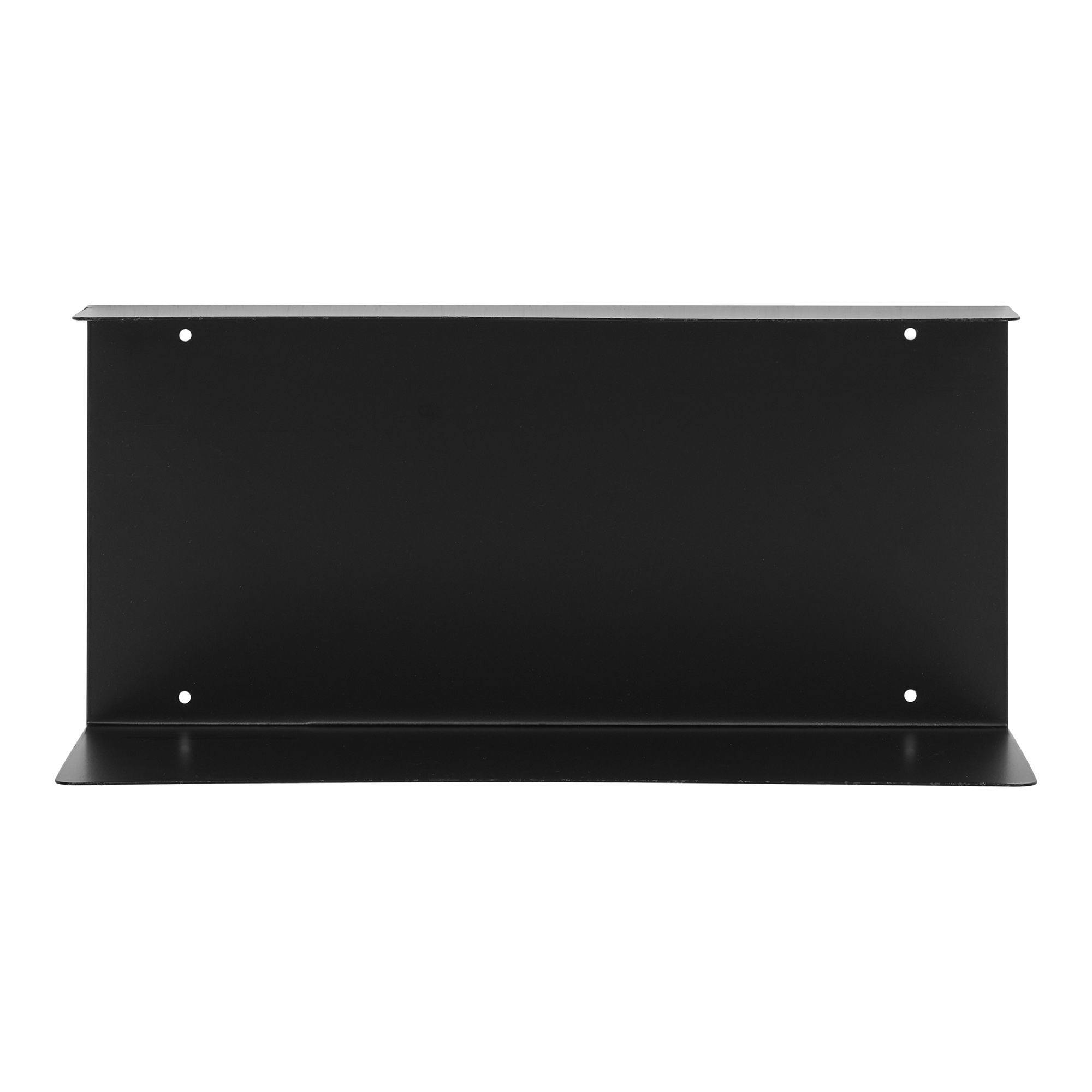 Etagère design en métal noir avec rebords TALLINN