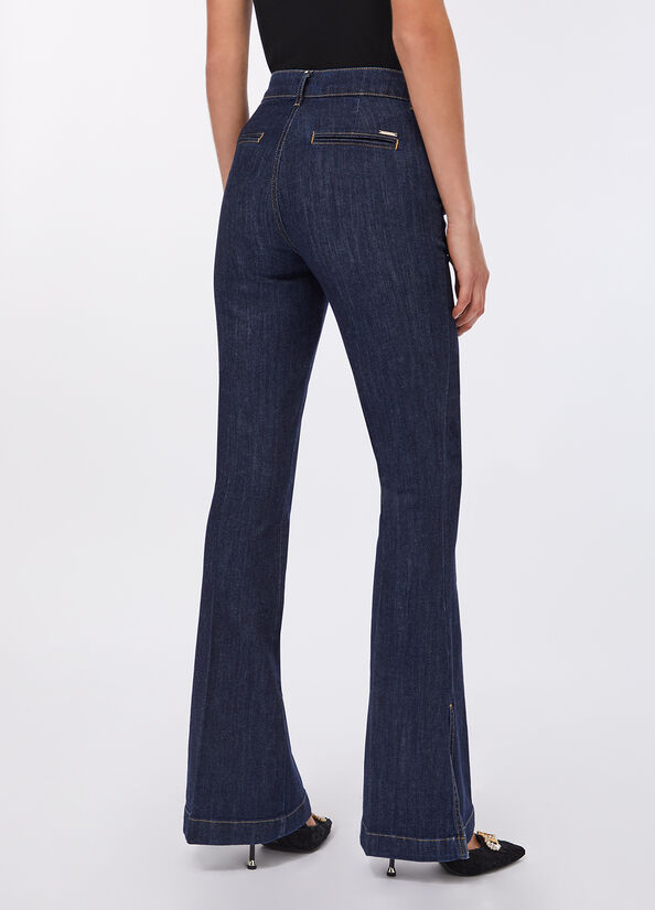 Jeans bootcut a vita alta