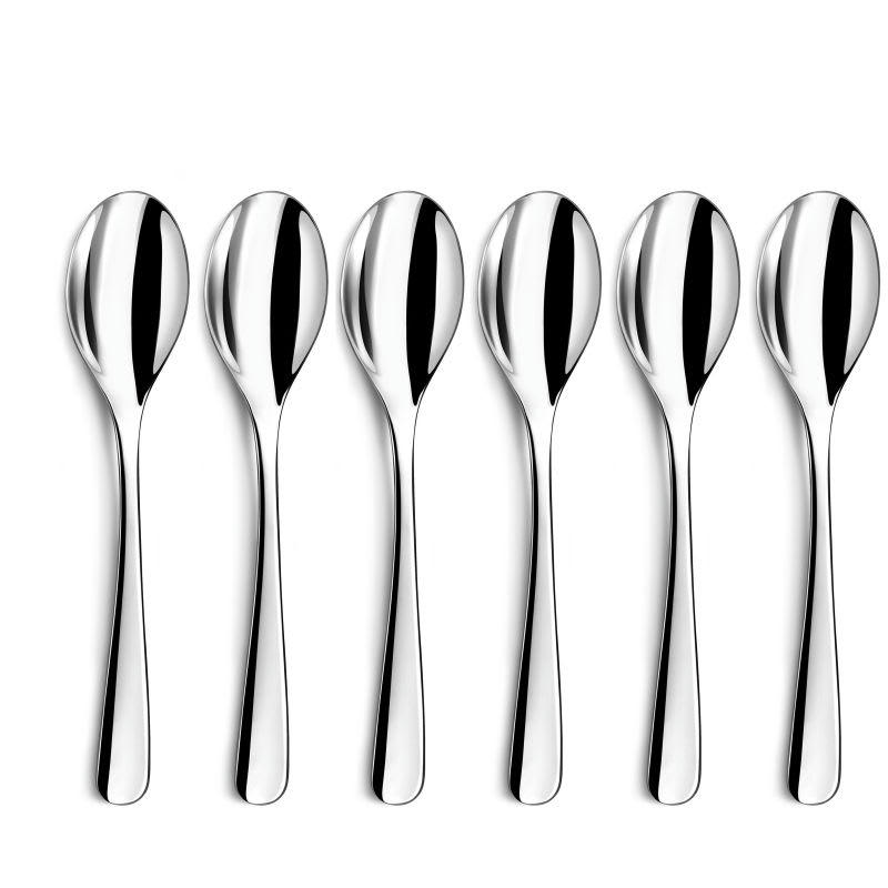 HAIKOU - Cuillère à café en Acier Inoxydable - Lot de 6