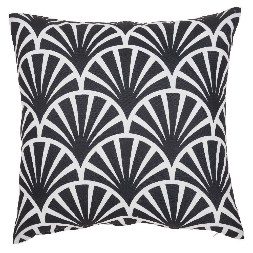 Housse de coussin motif imprimé plume de paon