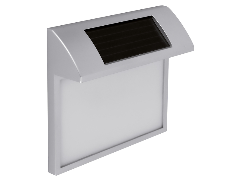 Lampa solarna Adres LED srebrno-biała