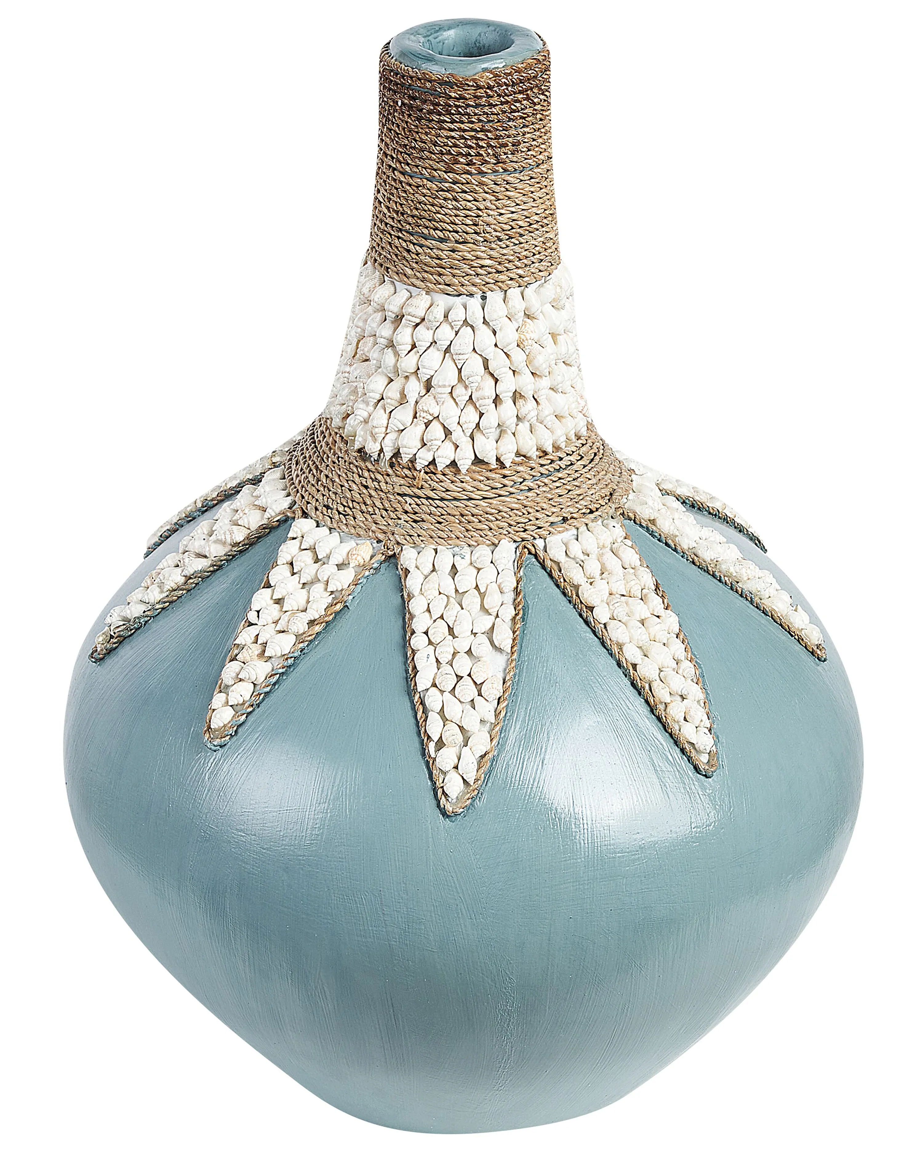 Decorative Vase SILAU Ceramic 43 cm Blue