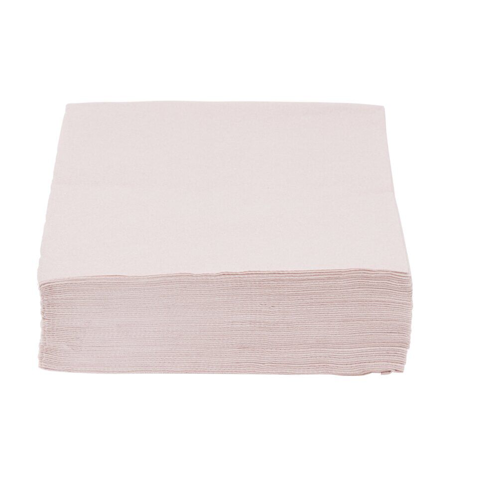 Serviette papier 33x33cm rose clair x50