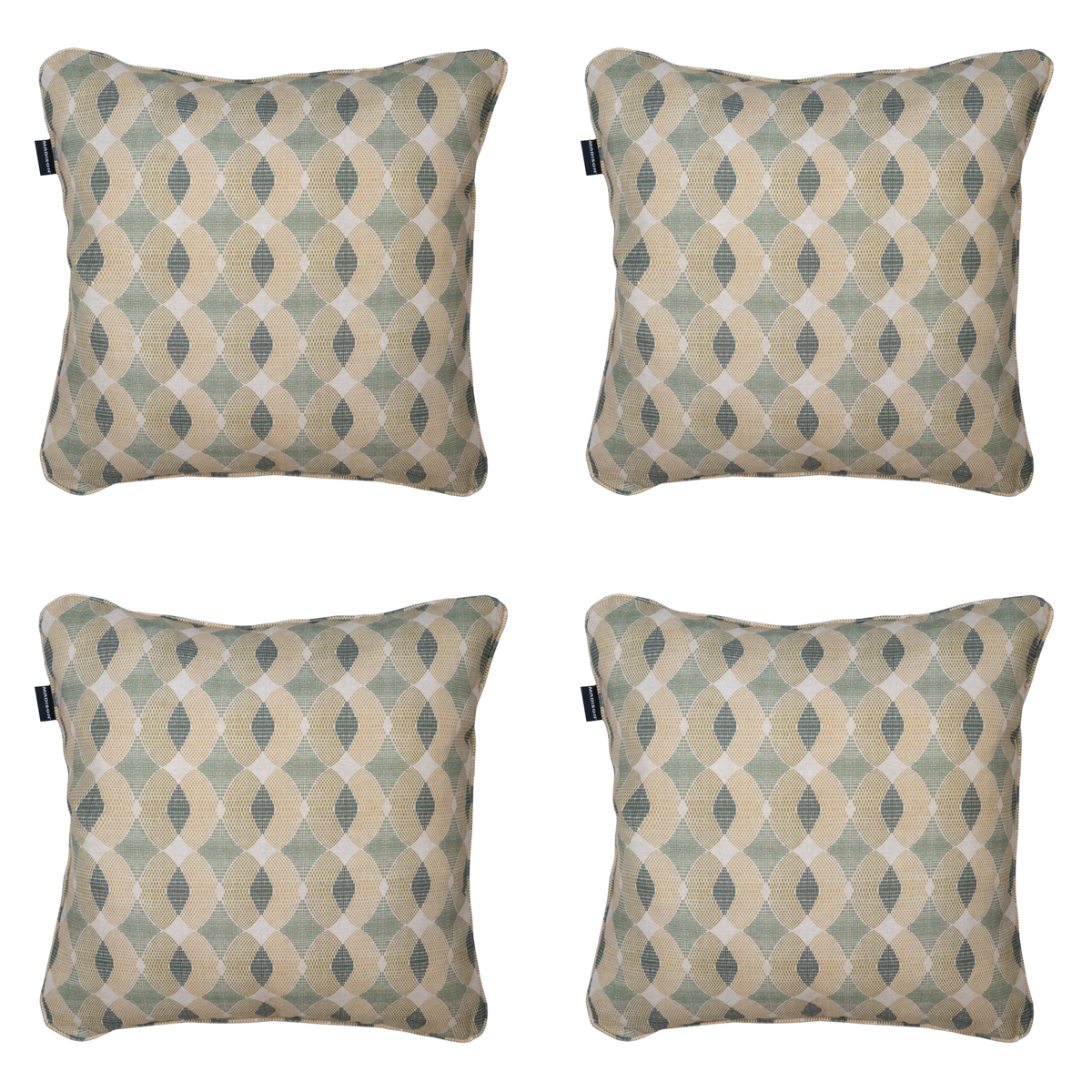Madison sierkussen Rae - groen - 50x50x10cm - set van 4