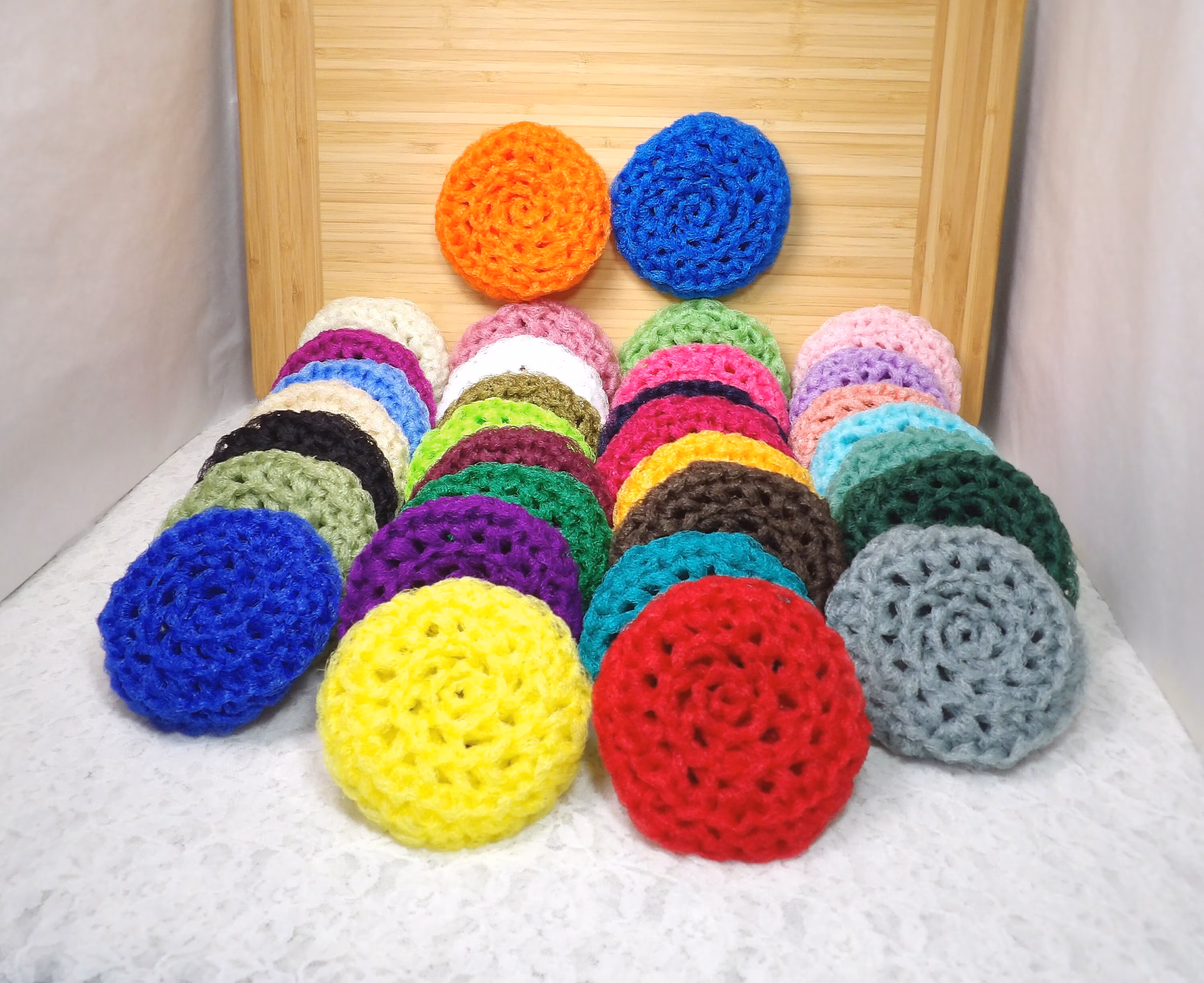 Nylon Net Pot Scrubber: Durable Dish Scrubbie, 32 Colors