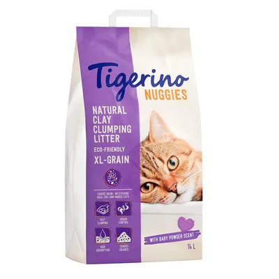 Tigerino Nuggies XL-Grain Cat Litter – Baby Powder Scent