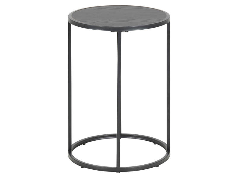 Stolik okrągły Seaford 40 cm czarny
