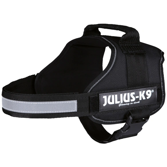 Hunde-Geschirr, M–L, Nylon, schwarz