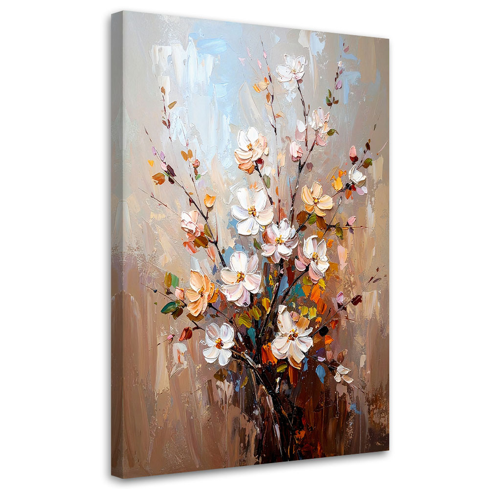 Feeby Obraz do salonu sypialni, Delikatny Bukiet Kwiatów 40x60
