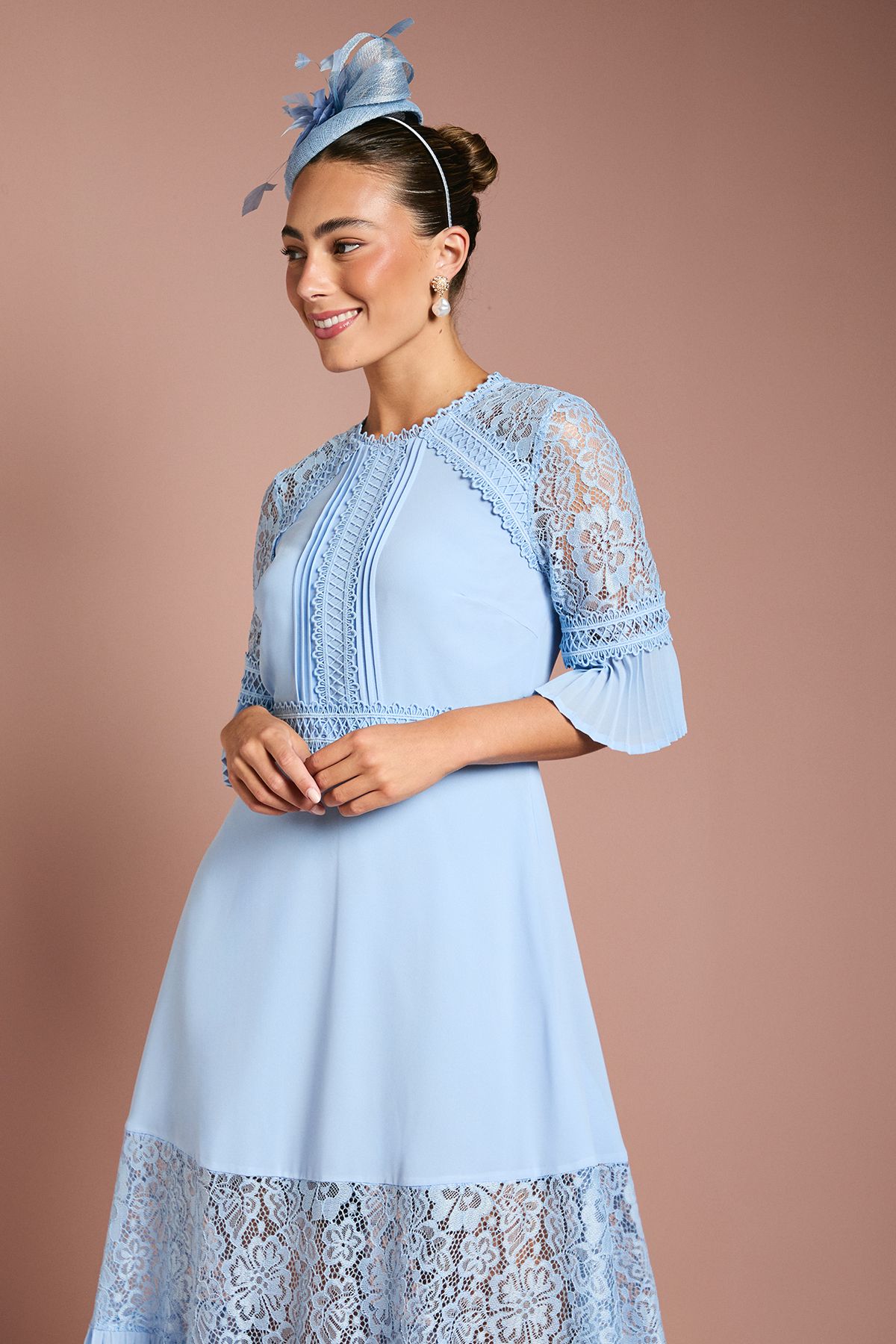 Coast Lace Insert Midi Dress