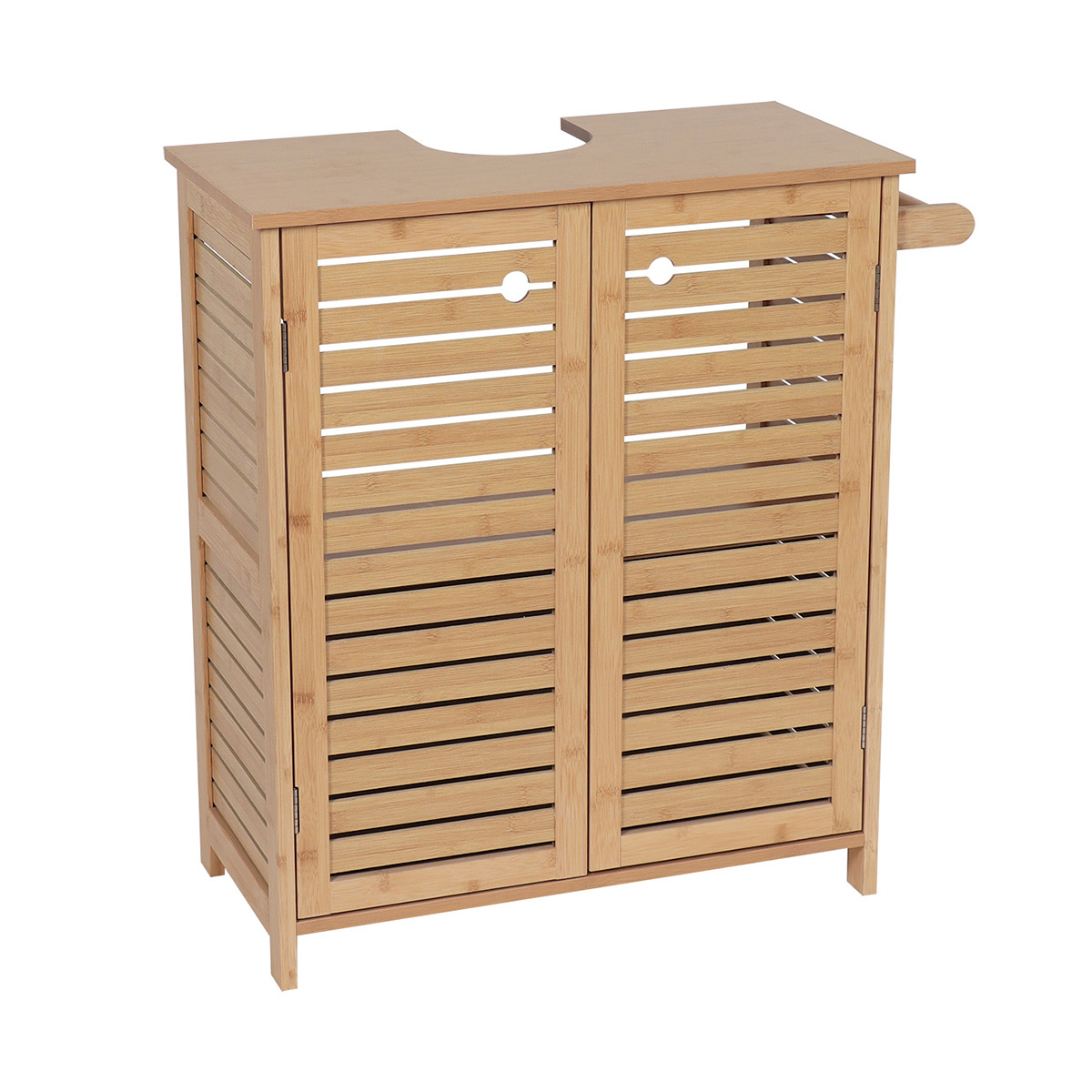 Móvel para lavatório TRINIDAD em mdf e bambu