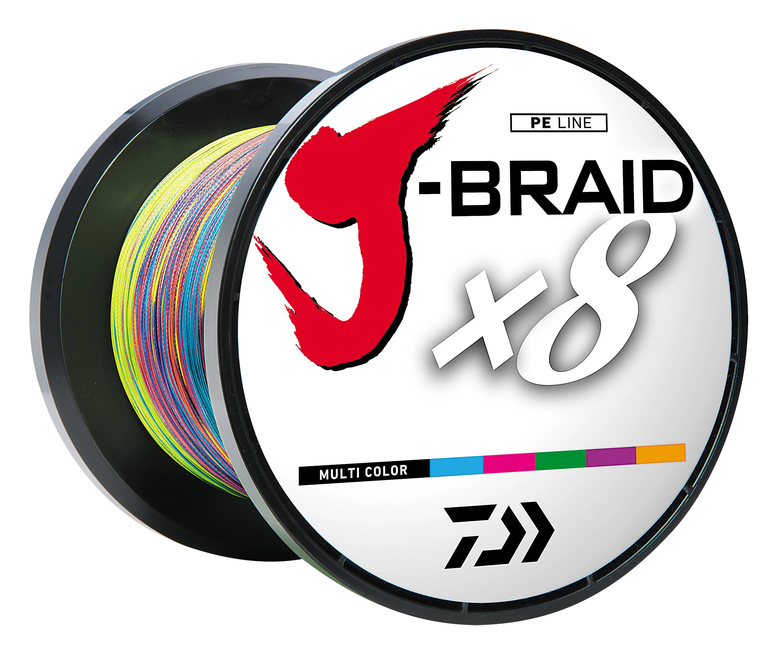 J-BRAID x8 BRAIDED LINE - MULTI COLOR
