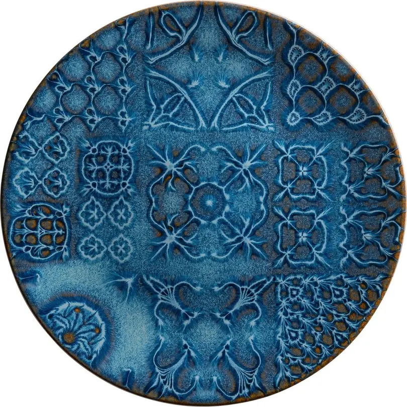 Flacher Teller 4-teilig Tiles