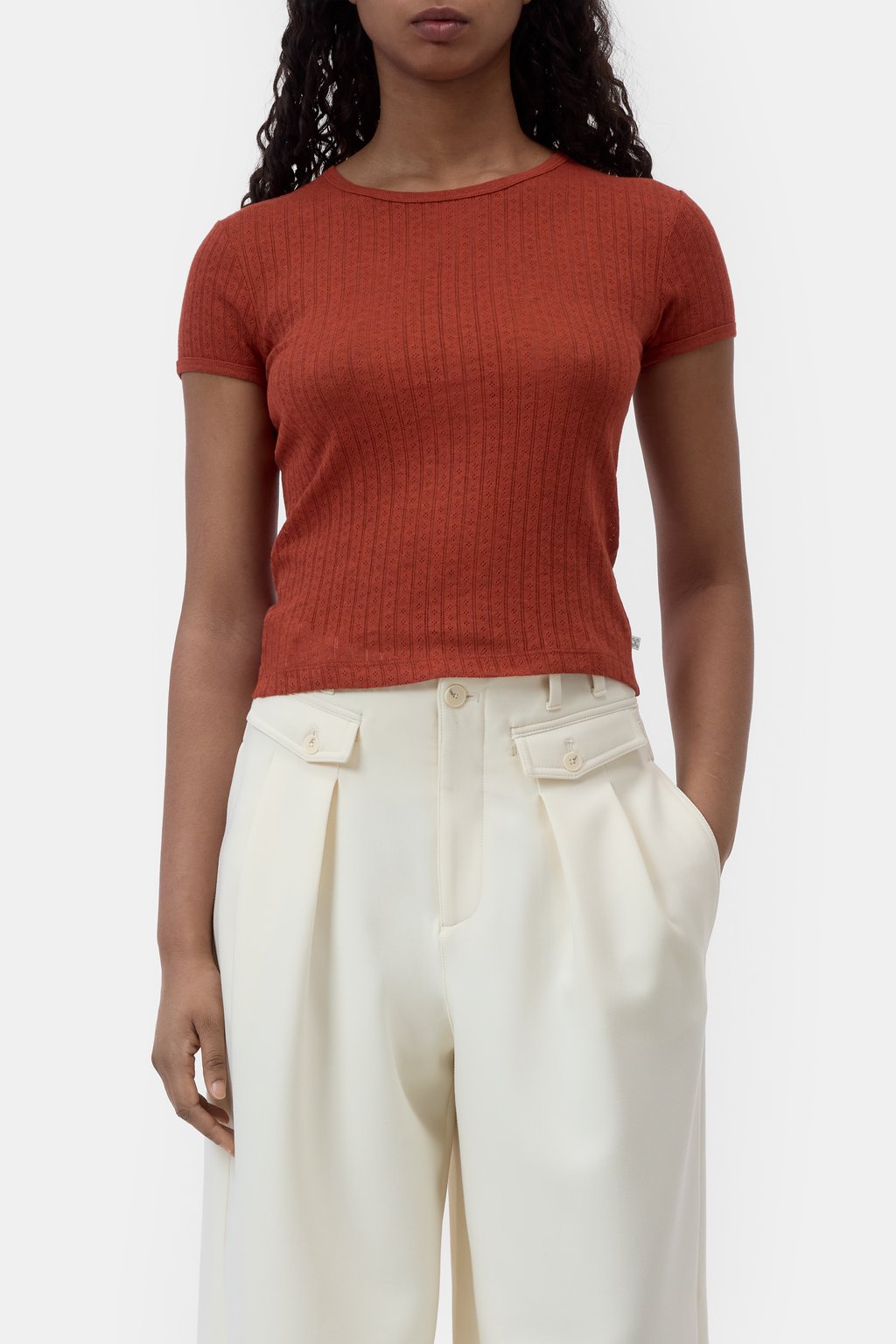 Pointelle T-Shirt
