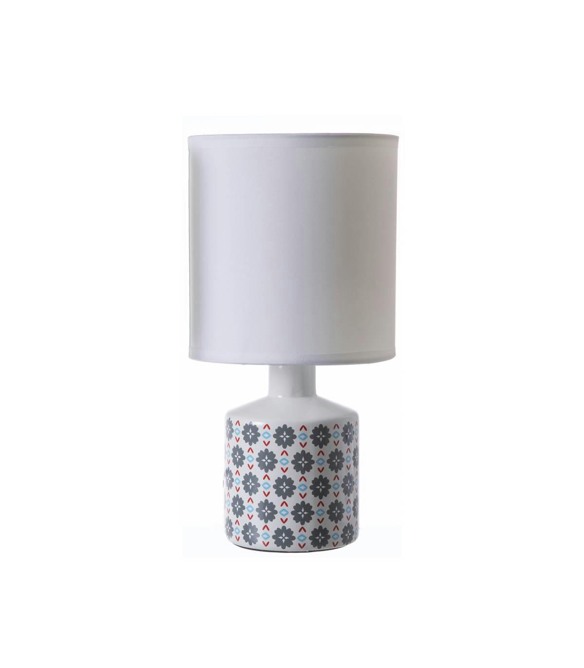 GISELE - Lampe en céramique gris h.29 cm