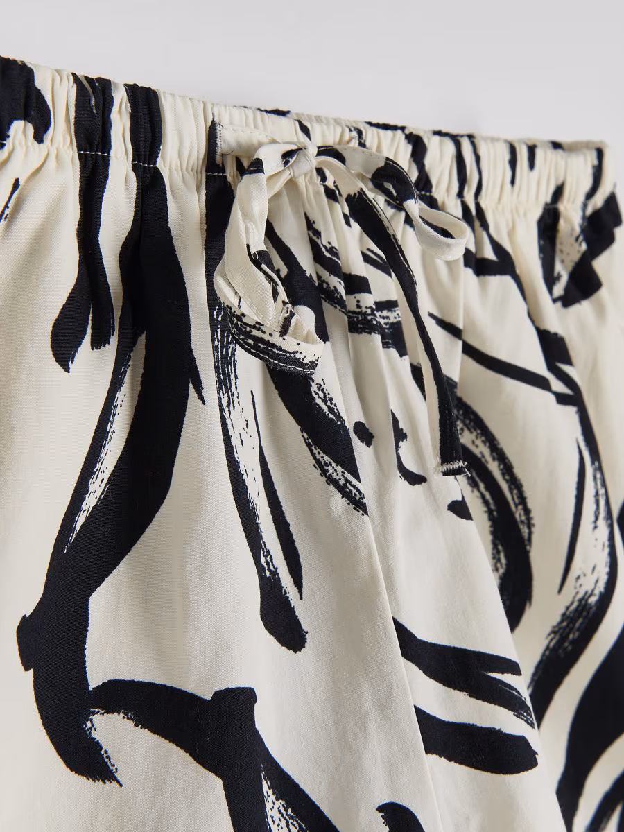 Patterned Cotton Shorts