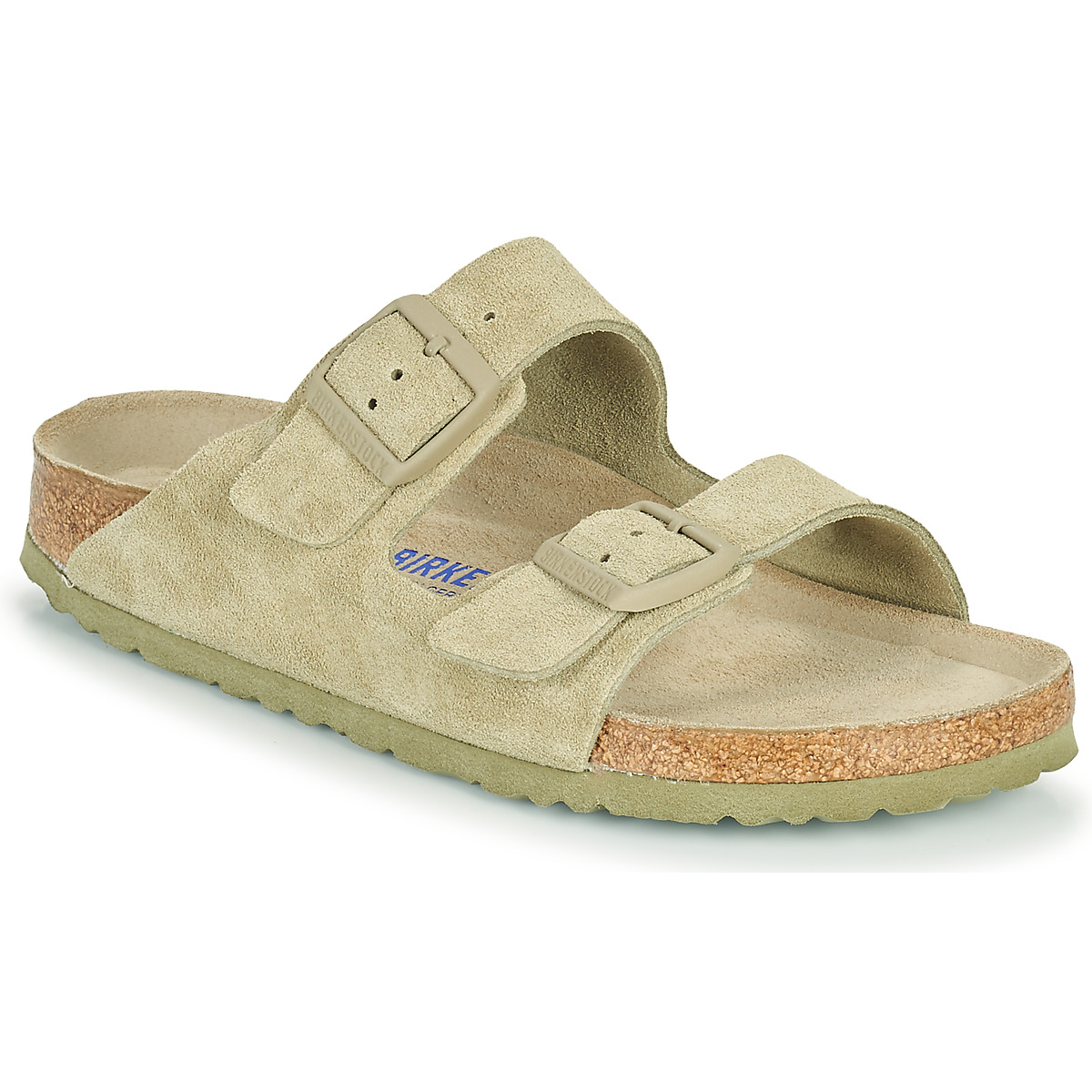 BIRKENSTOCK - Arizona Soft Footbed - Suede / Faded / Khaki