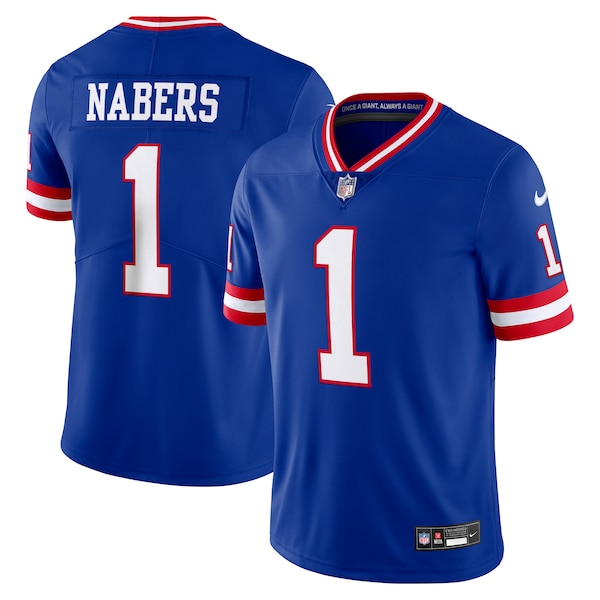 Malik Nabers New York Giants Nike Alternate 2 Legacy Vapor Untouchable Limited Jersey - Royal
