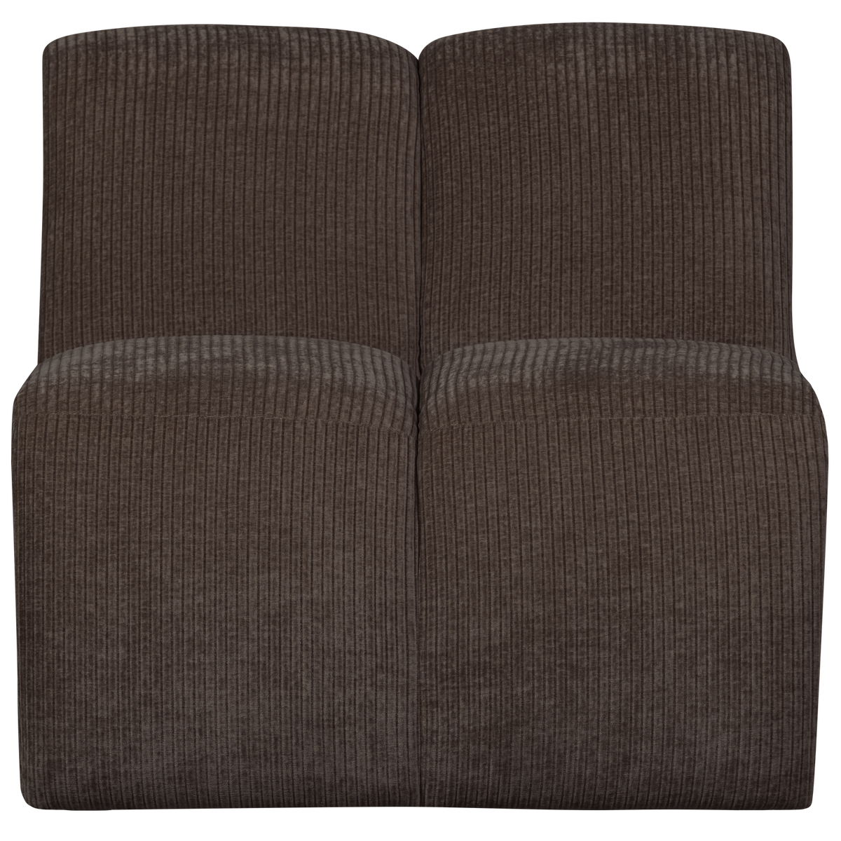 WOOOD 1-zits bank Mojo - Ribstof - Bruin - 74x80x97