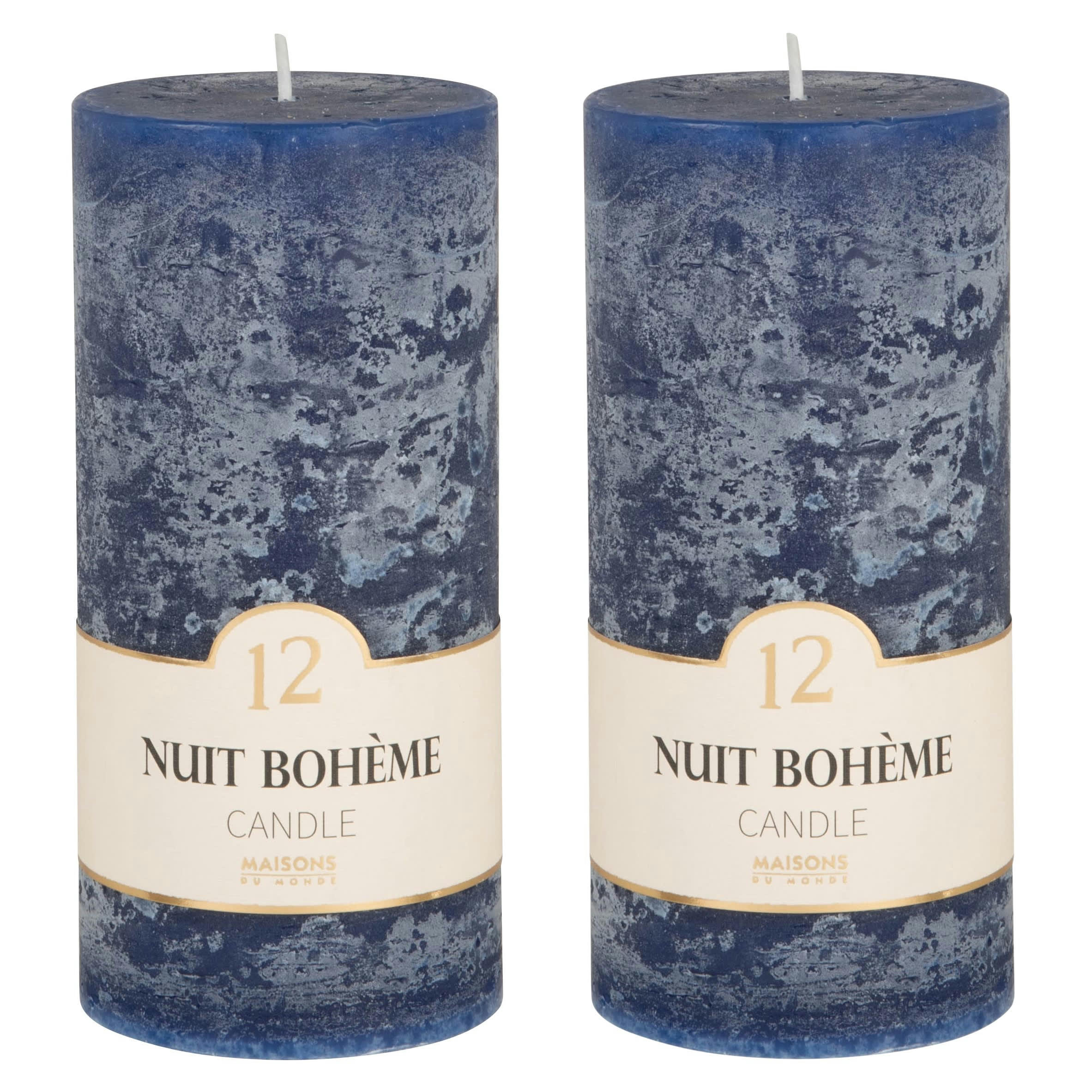 COLORAMA - Bougie parfumée bleue H15 490 g