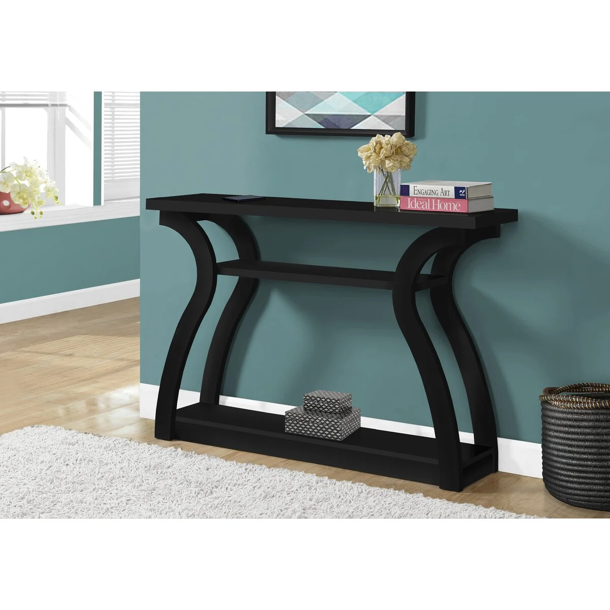 Accent Table, Console, Entryway, Narrow, Sofa, Living Room, Bedroom, Laminate, Contemporary, Modern