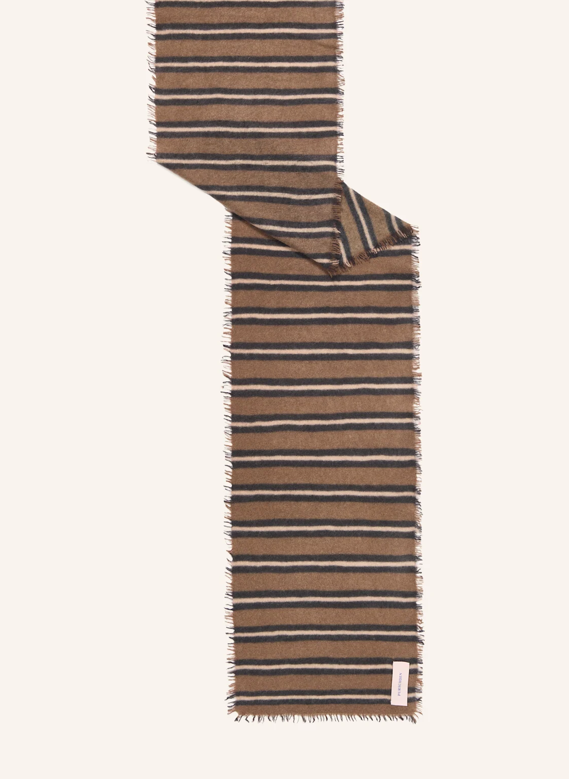PURSCHOEN Cashmere-Schal SLIM CARMEL STRIPES