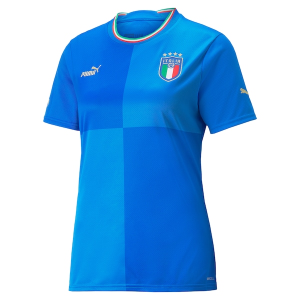 Italy National Team Puma Women's 2022/23 Home Replica Blank Jersey - Blue