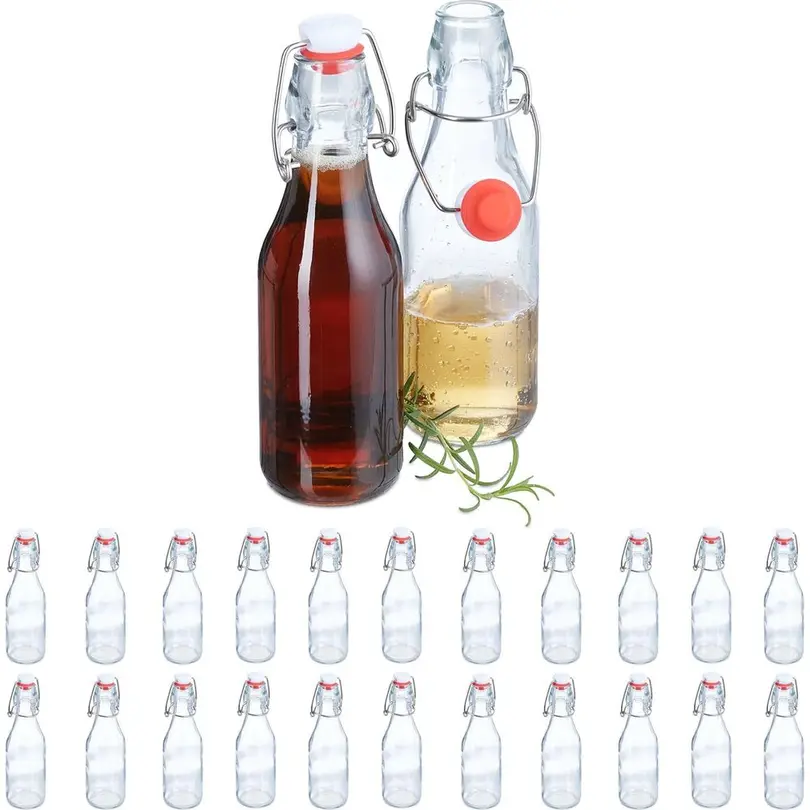 Flasche 24er-Set Einmachflasche mit Bügelverschluss