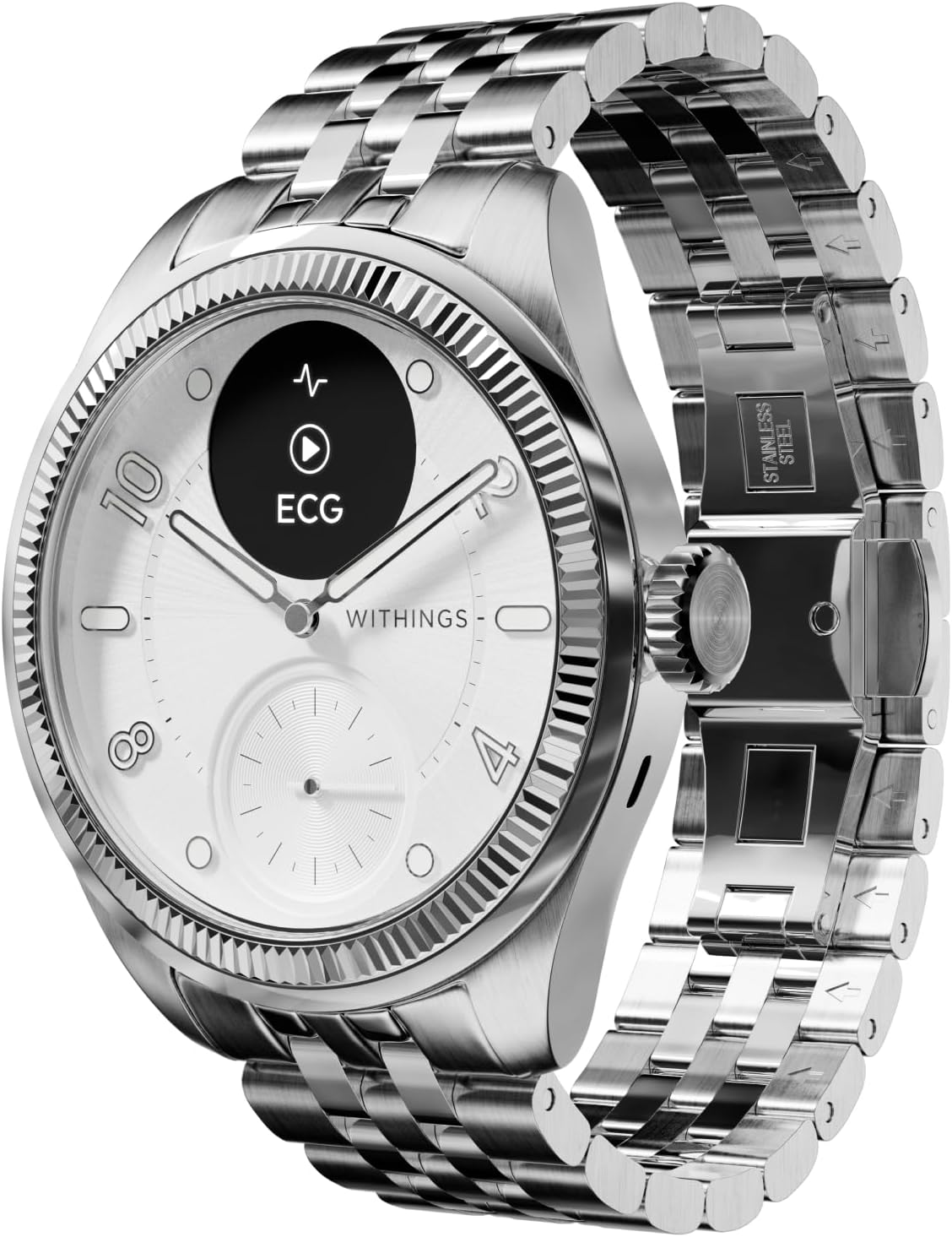 Withings ScanWatch Nova Brilliant Health Smart Watch for Women/Men with ECG, SPO2, Temperature, Sleep, Respiratory Health, Menstrual Cycle Tracker, 30D Battery