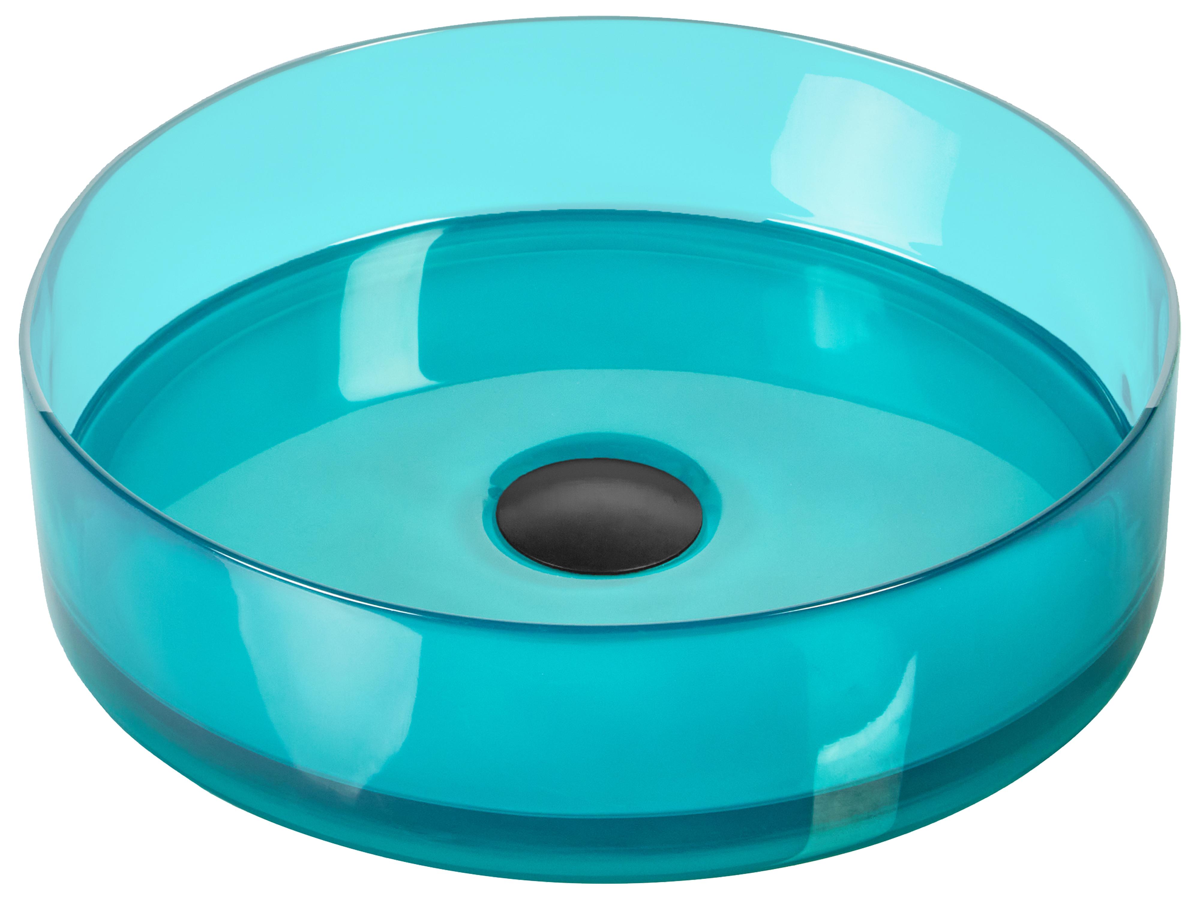 Countertop Basin TOLOSA ? 360 mm Solid Surface Turquoise