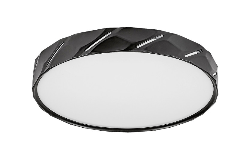 Plafon Nessiraokrągły czarny LED 1x25W 39cm 1100lm IP20 Rabalux