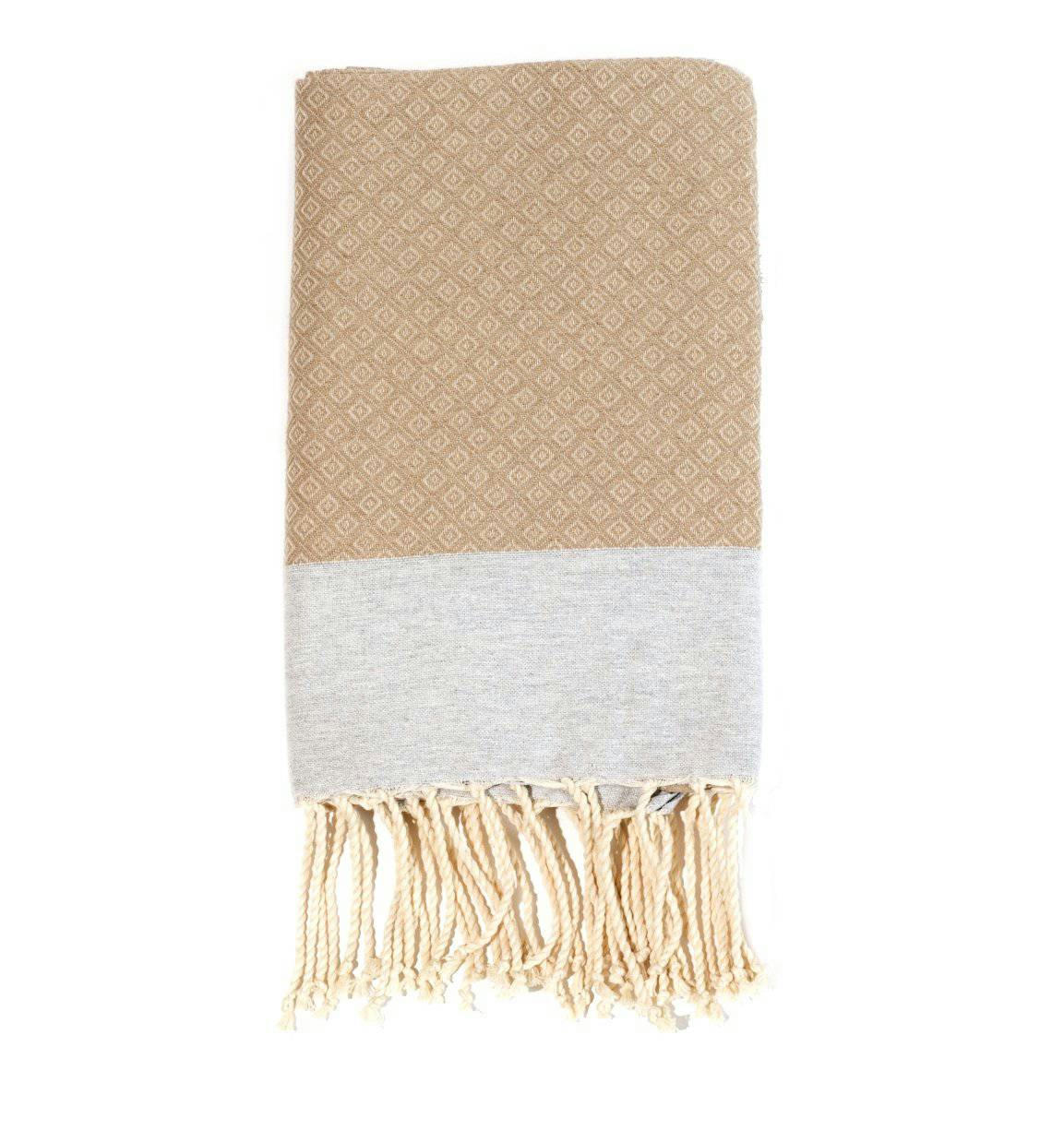 - Fouta en coton 100x200cm beige