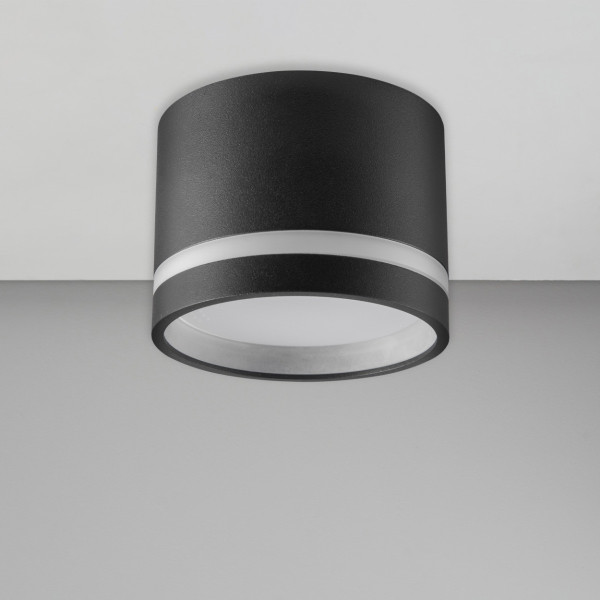 Spot okrągły czarno-szary PARIS 1xGX53x6W wym:5,4x8,3x8,3cm IP20 Polux