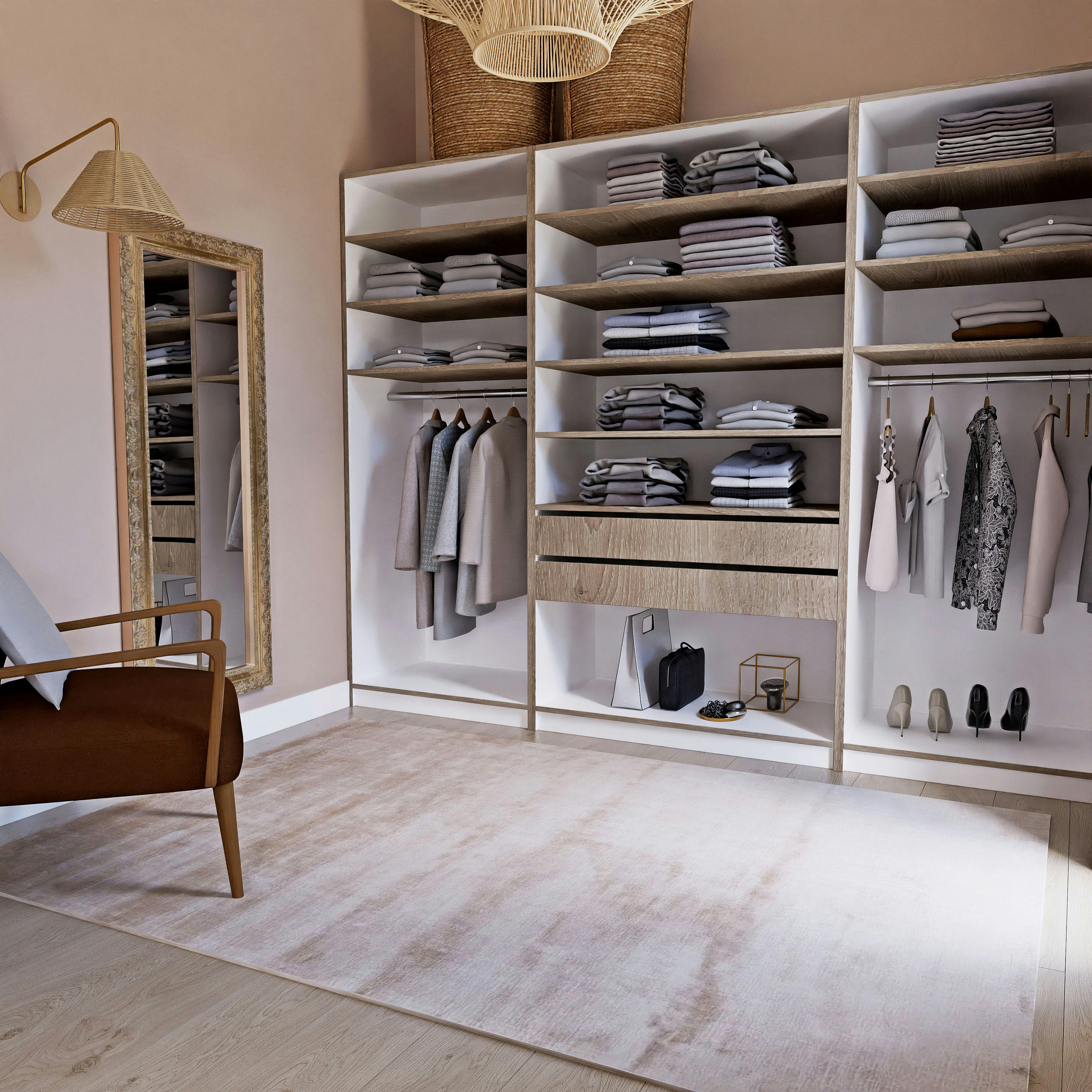 VIRTUOSE - Tapis tufté taupe 160x230