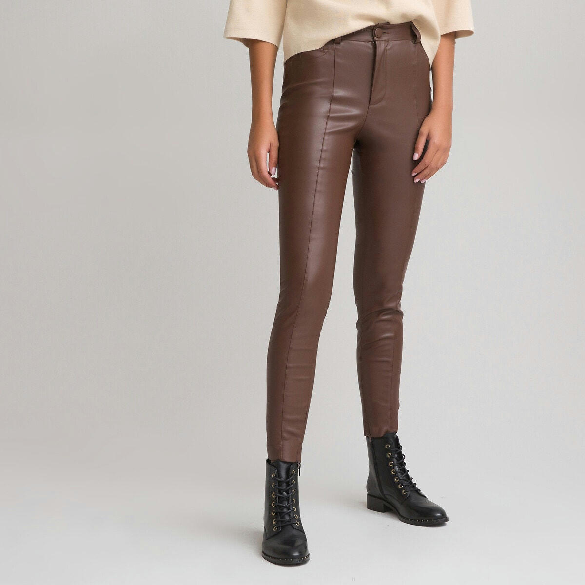Pantalon tregging en simili