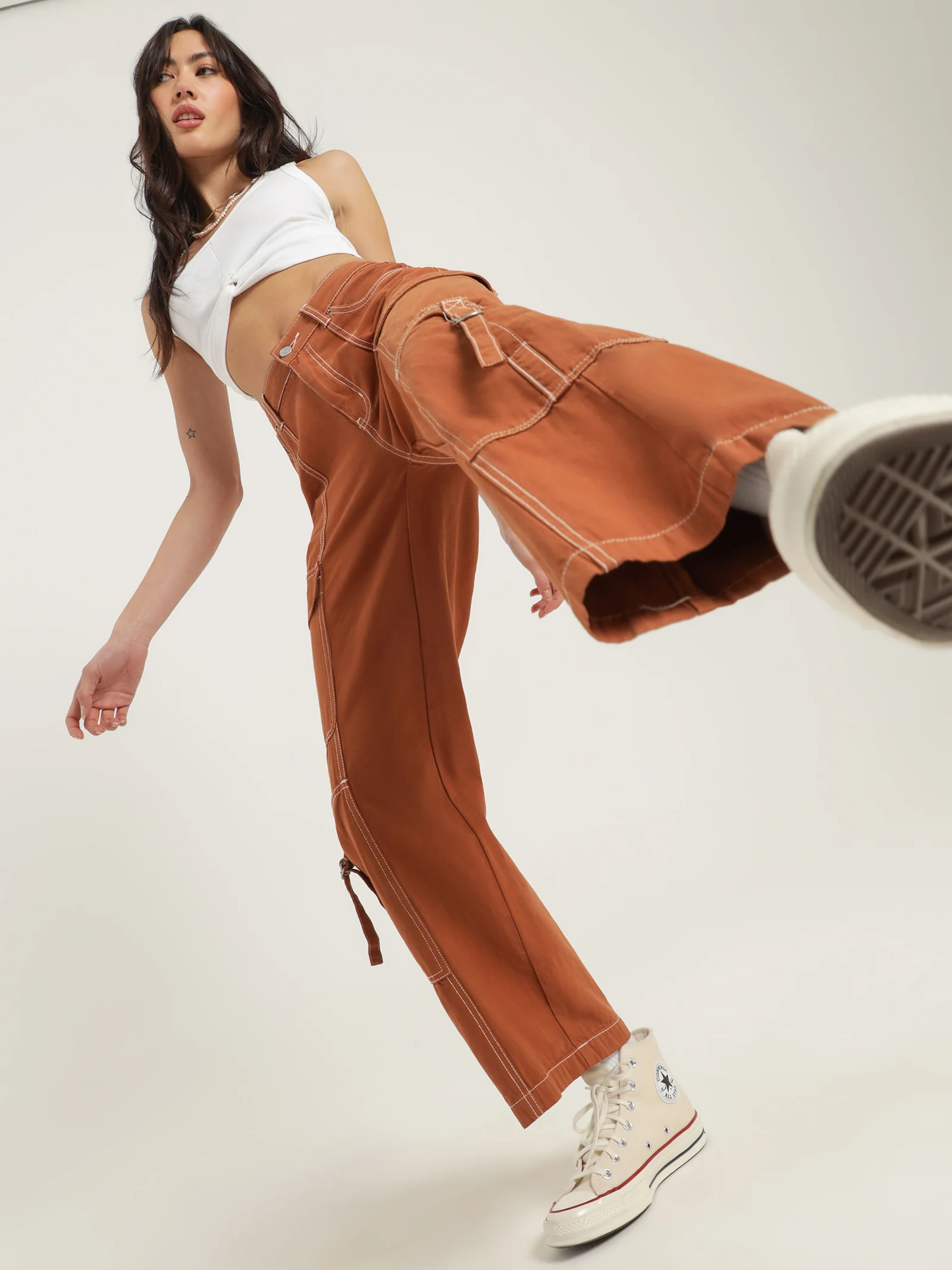 Bianca Low Rise Cargo Pants