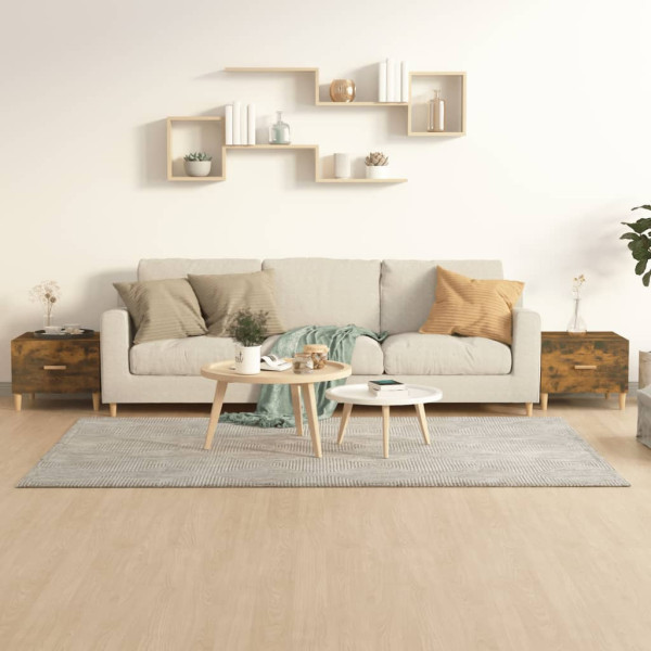 Stolik Kawowy Ława Stół Brązowy 50x50x40 Szuflady Do Salonu Do Pokoju