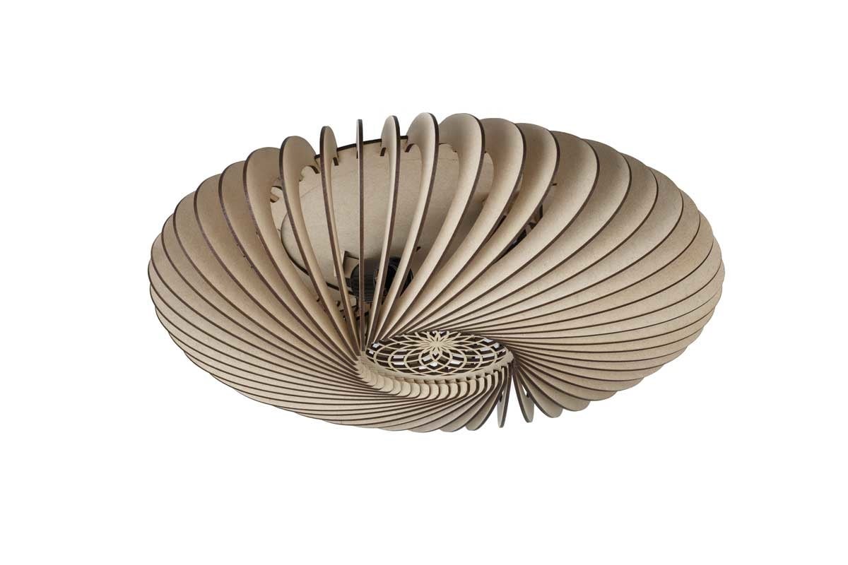Blij Design plafondlamp Swan - 2 lichts - 36 x 13  cm - beige