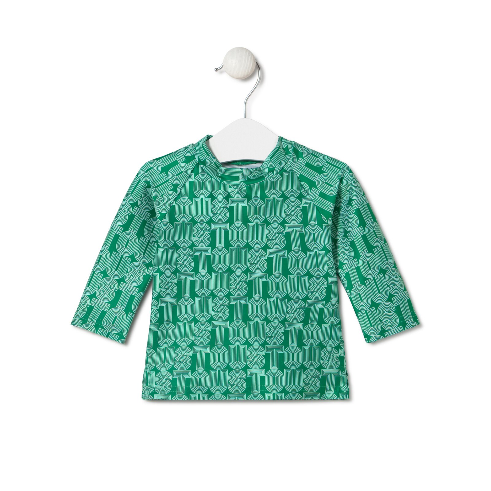 Camiseta de playa manga larga Line verde