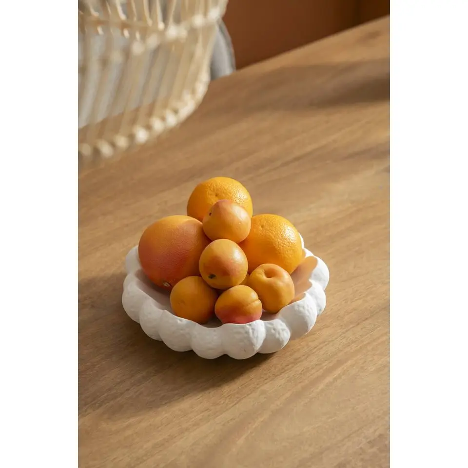 Dienblad Poppy - wit - stoneware - 6x&Oslash;22 cm