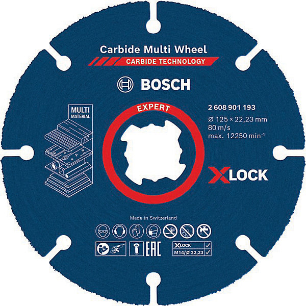 Disque à tronçonner - X-LOCK - Bosch - Diamètre125 mm