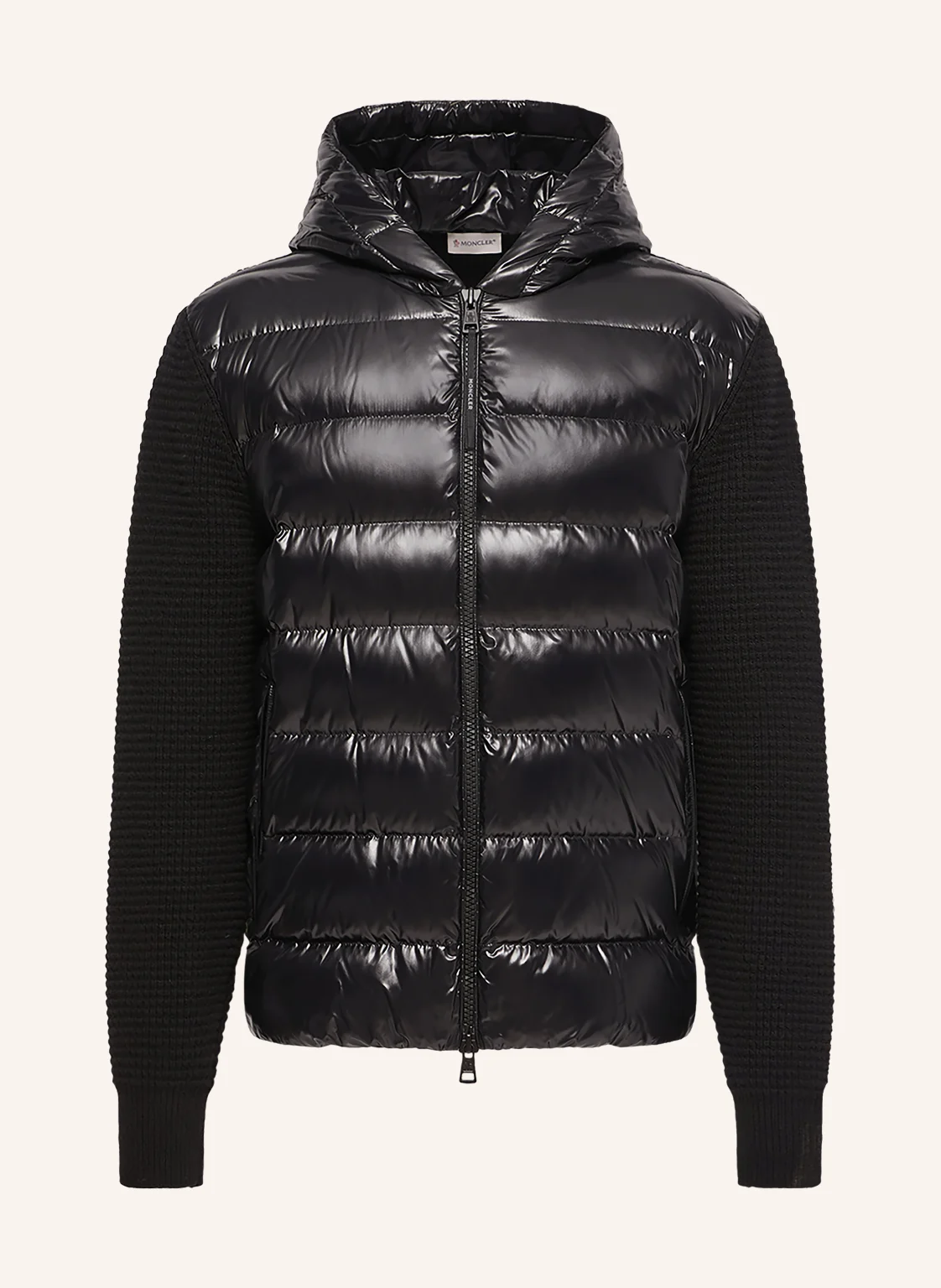 MONCLER Lightweight-Daunenjacke im Materialmix