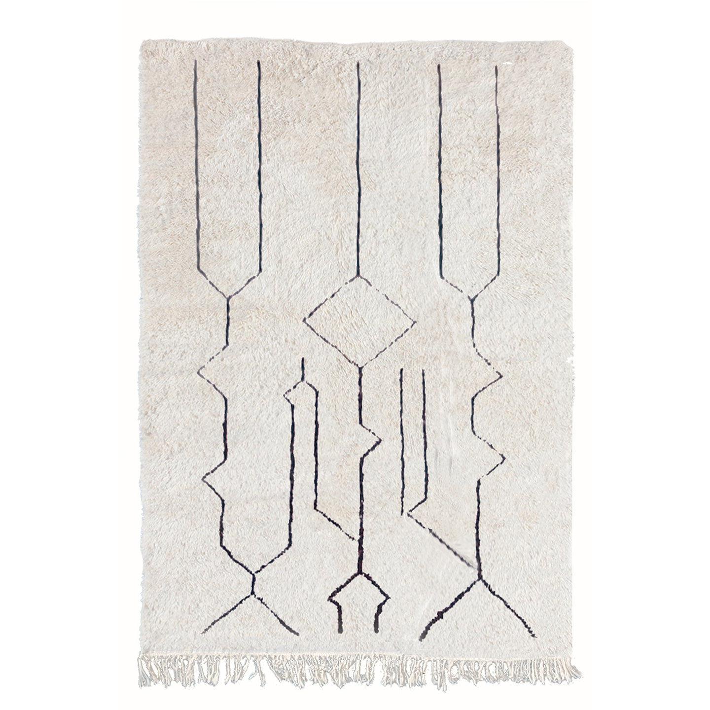 AFK Living vloerkleed Berber - handgemaakt - Wol - 80 cm x 240 cm