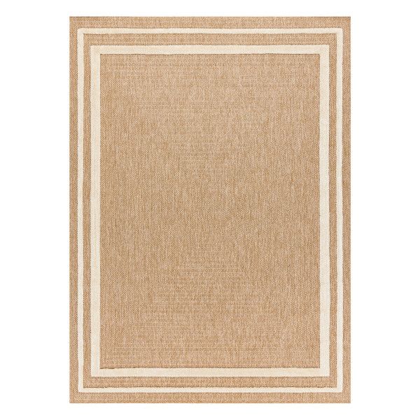 Dywan SPARK 0687A beż / krem - Ramka, sizal, strukturalny80x150 cm