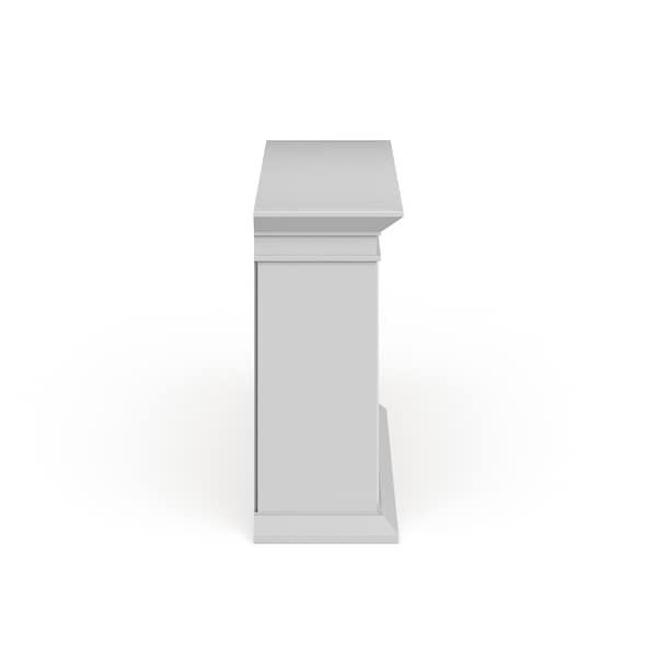 SEI Furniture Horse Mountain White Stone Electric Fireplace